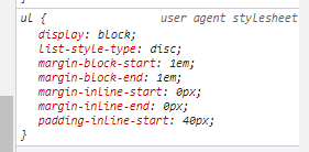 the-default-style-of-ul-in-chrome
