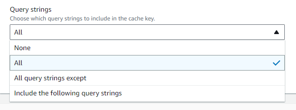 more query params settings