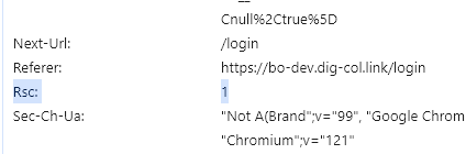 url with rsc request header
