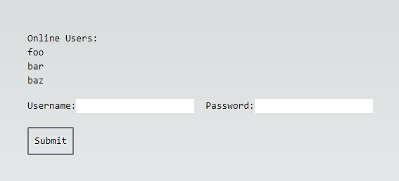 login form example